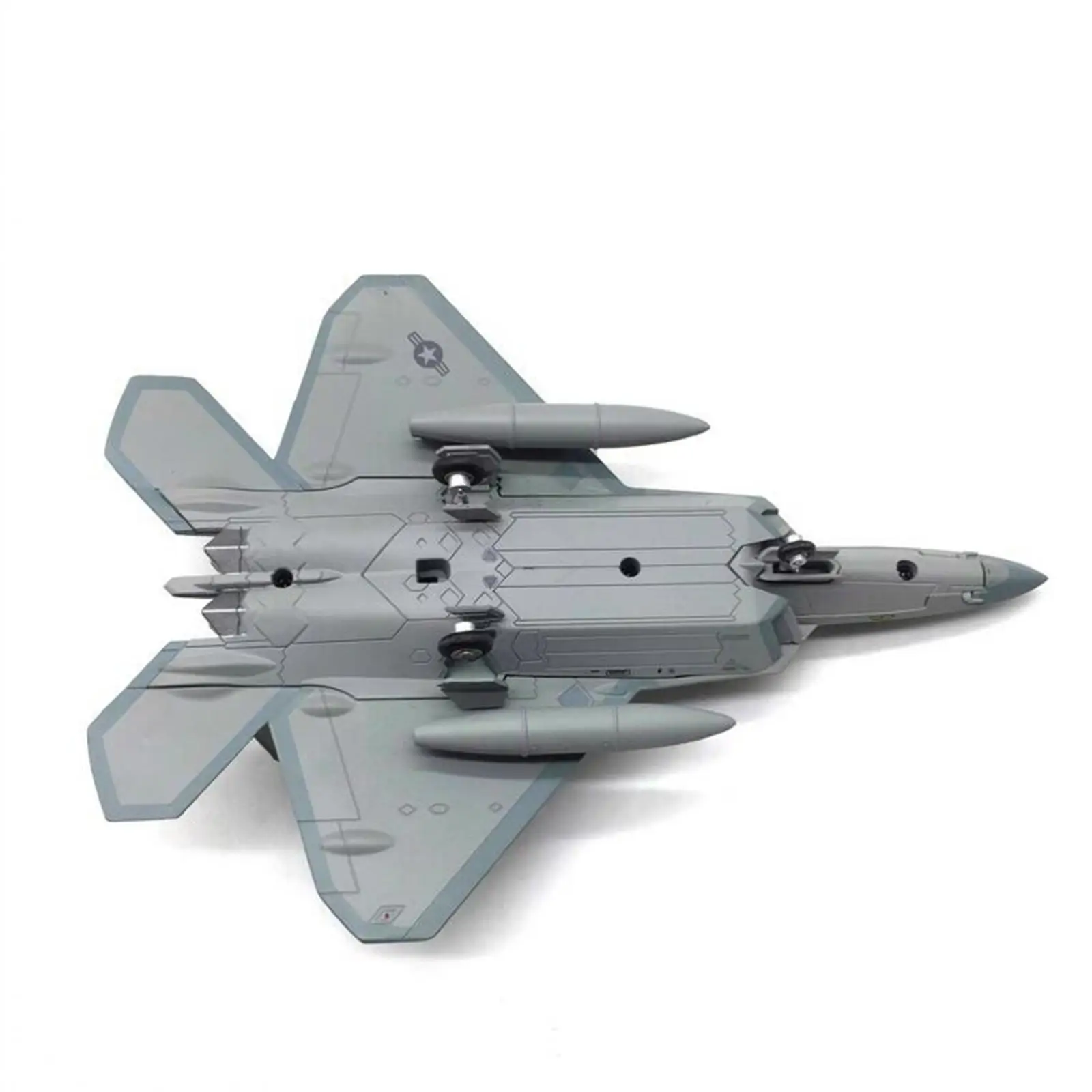 1/100 USA F22 aereo aereo da combattimento pressofuso ad alta precisione con Base per la decorazione del Desktop dello scaffale della camera da