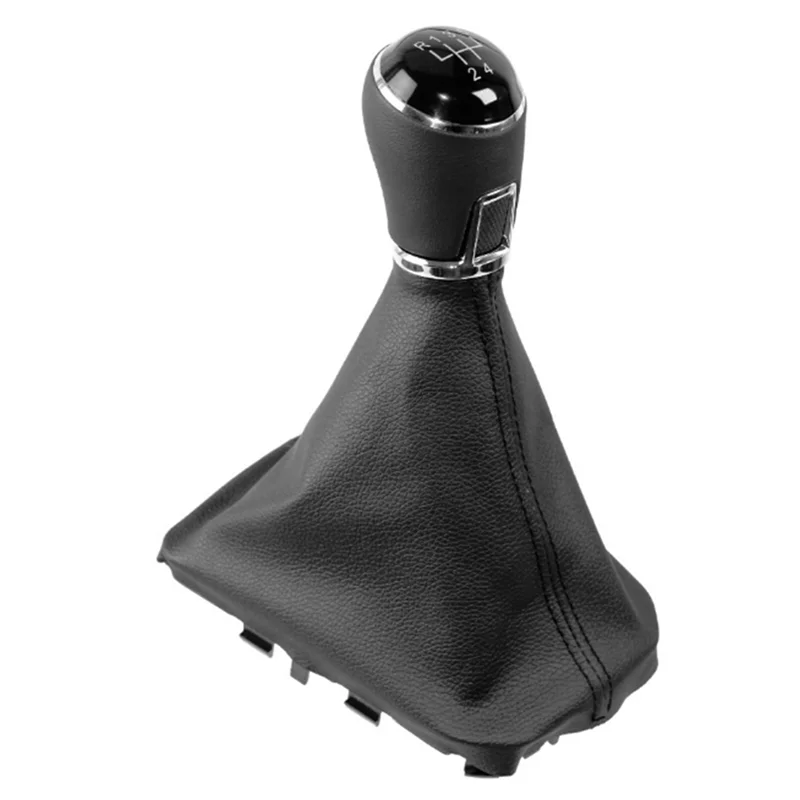 Car 5 Speed Gear Shift Knob With Gaiter Boot Cover Manual Transmission Lever Change Knob For Seat Ibiza 2017-2025