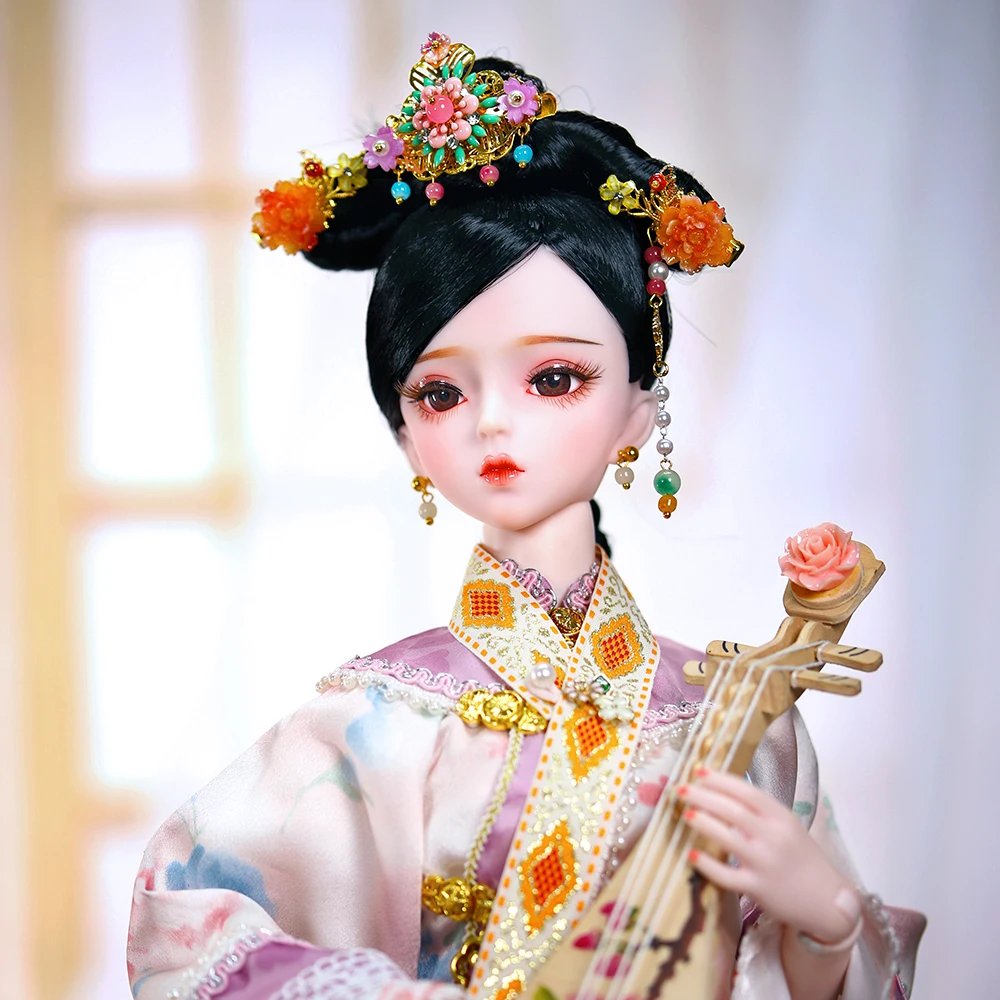 DBS 1/3 BJD 꿈의 요정 인형 장난감, 고대 스타일 인형, 청나라 코스튬 인형, 옷 신발 메이크업 60cm