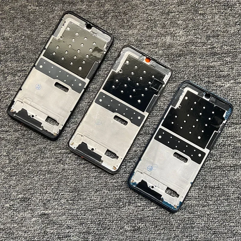 For Huawei P30 Lite Middle Frame Front Housing Rear Bezel Plate Chassis Power Volume Button 24MP 48MP MAR-LX1 LX2 AL01