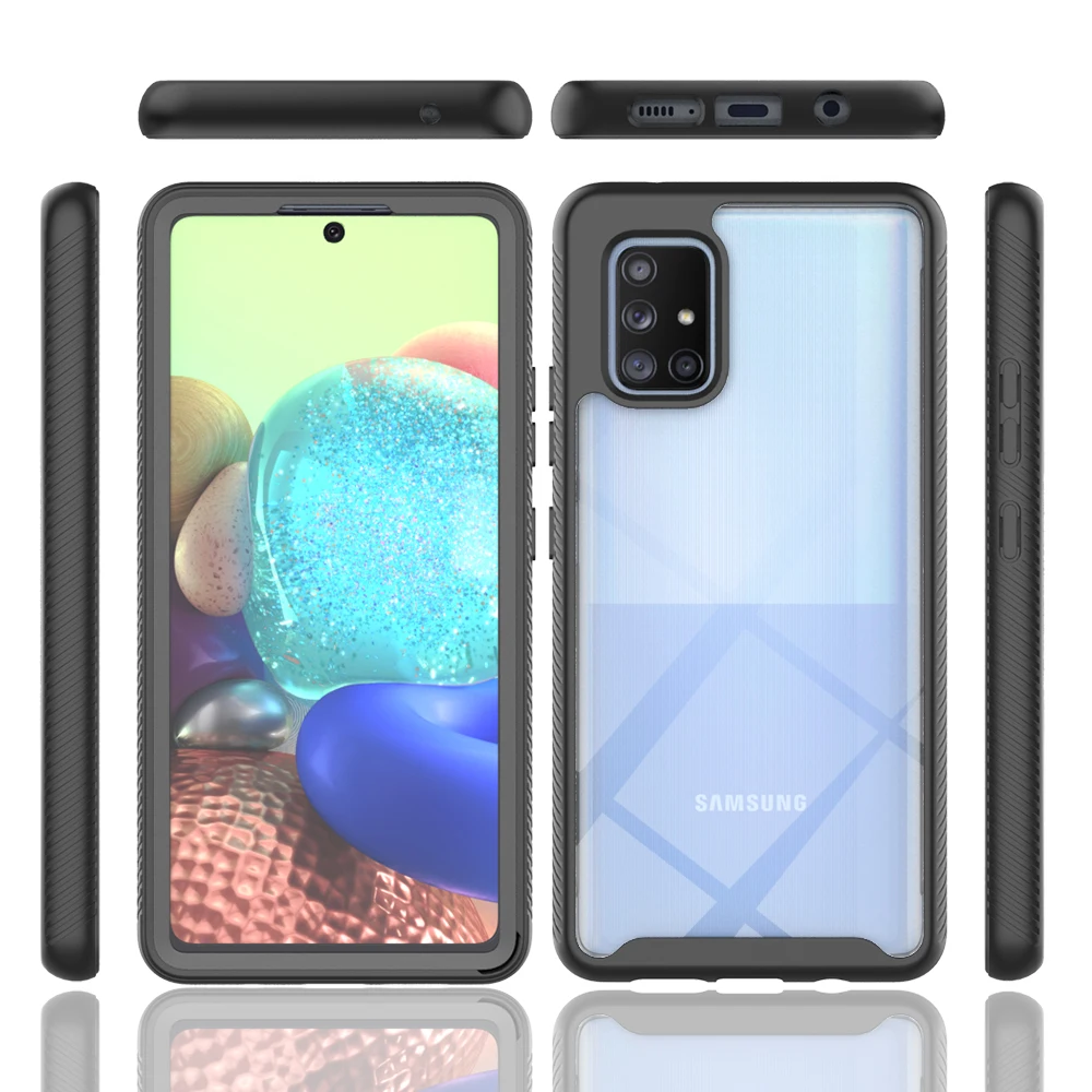 For Galaxy A71 4G/5G Shockproof Clear Case Built-in Screen Protector TPU Bumper Rugged Cover For Samsung Galaxy A51 A31 A13 4G - AliExpress 202192403 For Galaxy A71 4G/5G Shockproof Clear Case Built-in Screen Protector TPU Bumper Rugged Cover For Samsung Galaxy A51 A31 A13 4G - AliExpress 202192403