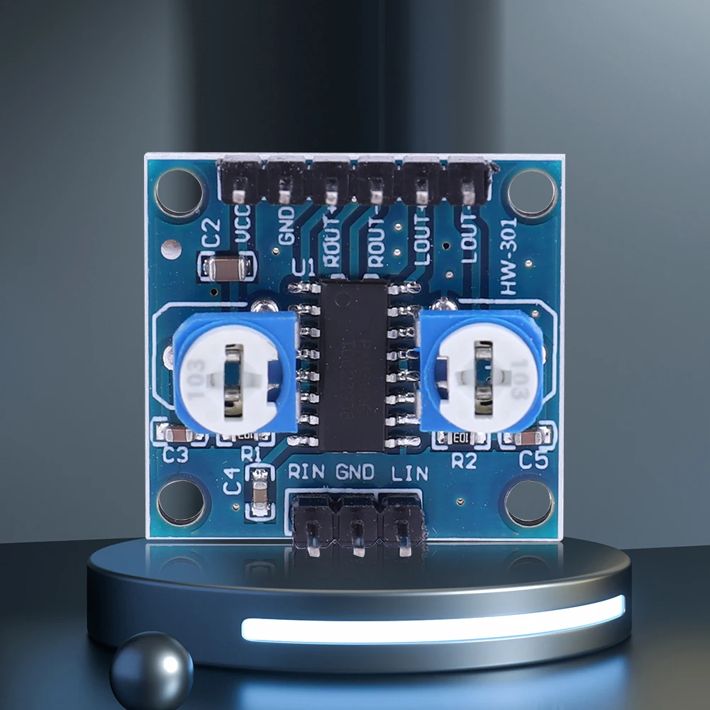 PAM8406 Digital Amplifier Board with Volume Potentiometer 2x5W Stereo Noiseless Power Amplifier 2.5-5V for Electronic Devices