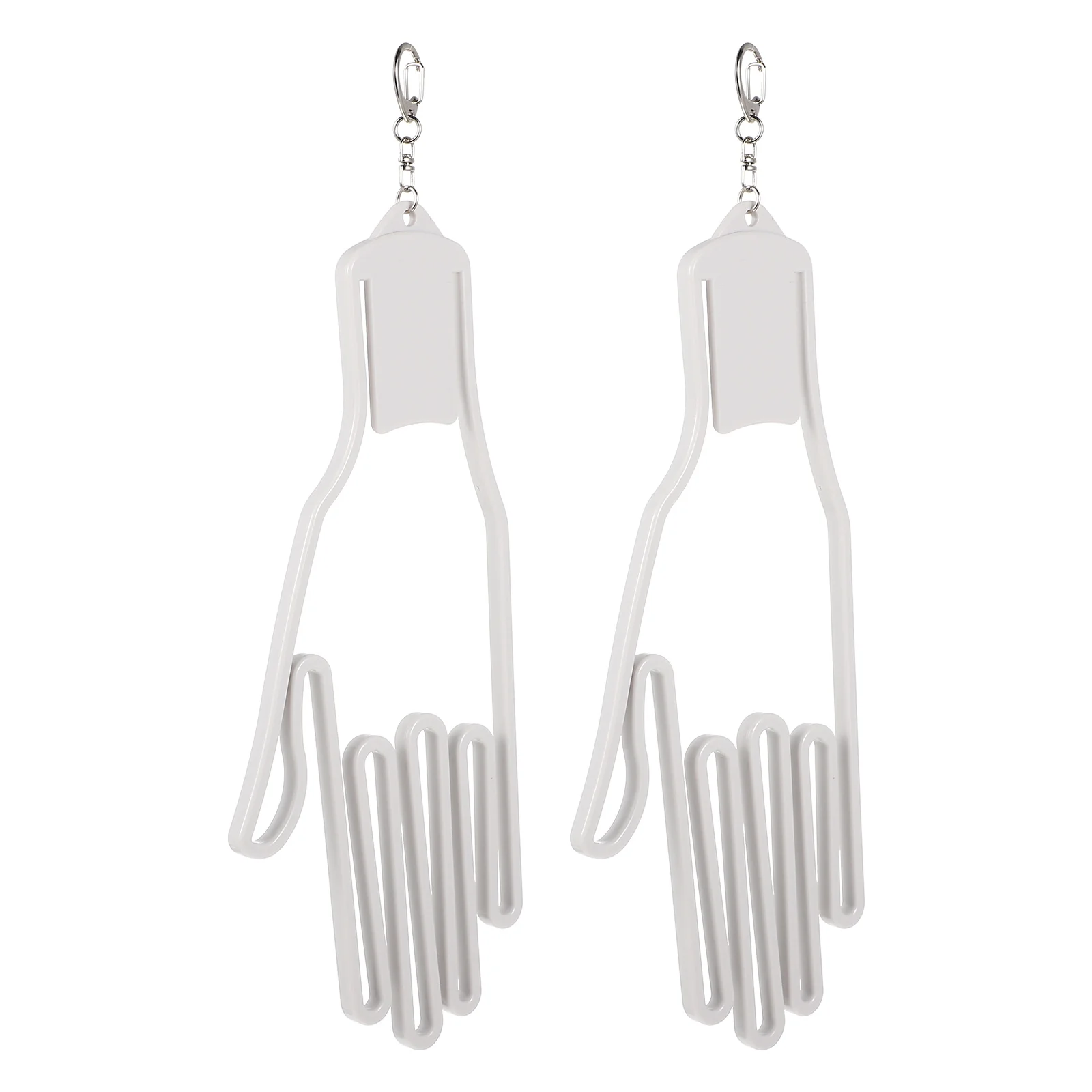 

Dryer Stand Golf Glove Holder Goalie Gloves Supporting Bracket Racks White with Buckle