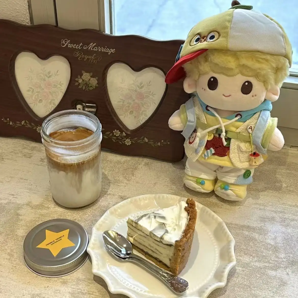 New 20cm Cotton Doll Clothes Cute Doll Cap Vest Top Pant Shoe Outfit  Plush Toy Birthday Gifts Dress Up Toys