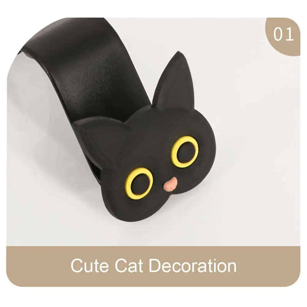 2 قطعة لطيف هريرة سيارة مسند الرأس هوك العالمي المقعد الخلفي حامل مُنظِم اكسسوارات السيارات التخزين الداخلي #5