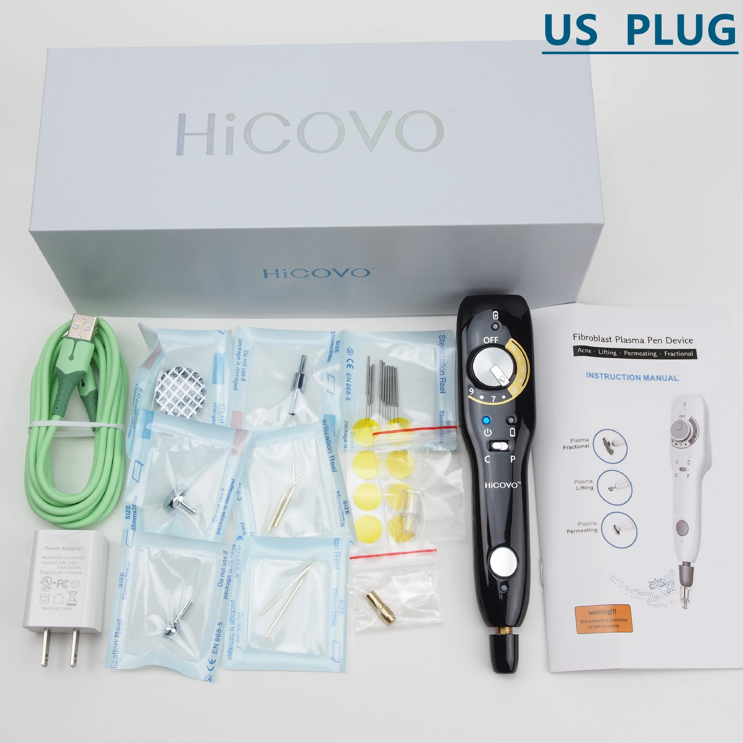 Hicovo Original Skin Tightening Acne Treatment Cold Plamax Wireless Quick Charge Skin Care Machine