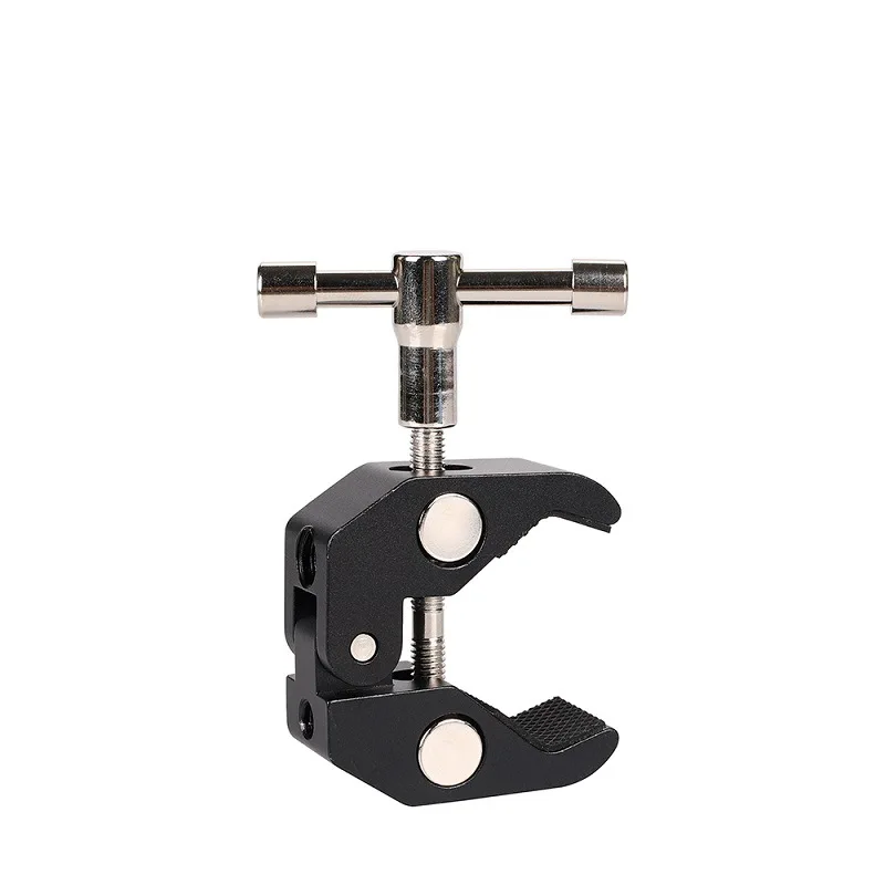 Photography Super Clamp w/1/4'' and 3/8'' Thread Clip for DSLR Cameras, Super Crab Clamp for Camera