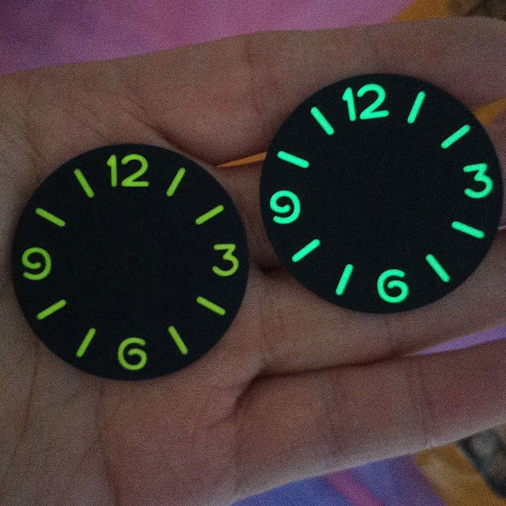 35mm*0.7mm Luminous Sterile Sandwich Watch Dial for NH35 NH36 ETA2824 PT5000 Miyota8215 821A Mingzhu2813 ST1612 California Face