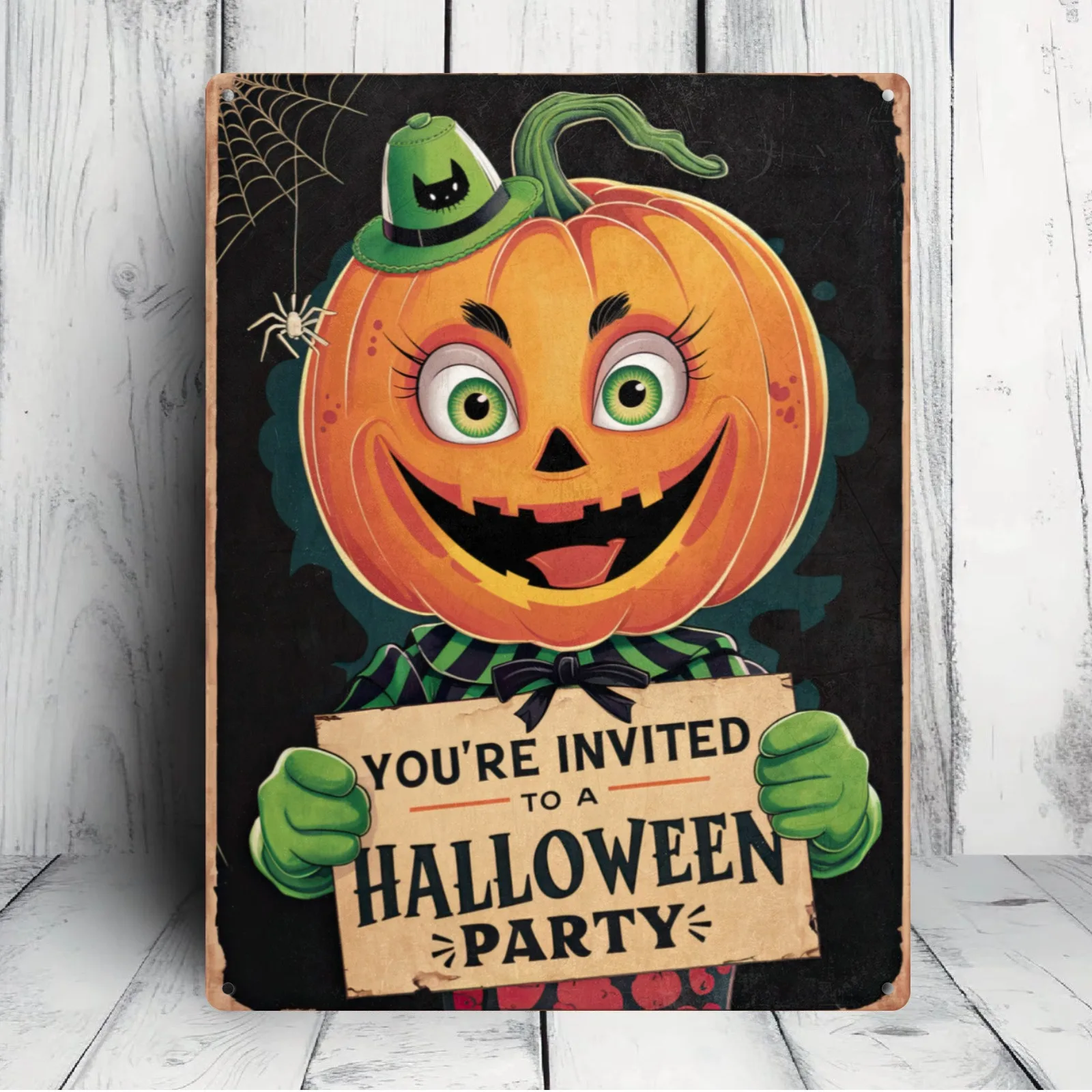 ,  One/ two Pack,  /20*30cm/  /20*30cmFeet, Halloween Decoration - High Quality Tinplate Painting, Lacquer Painting, Durable Ru
