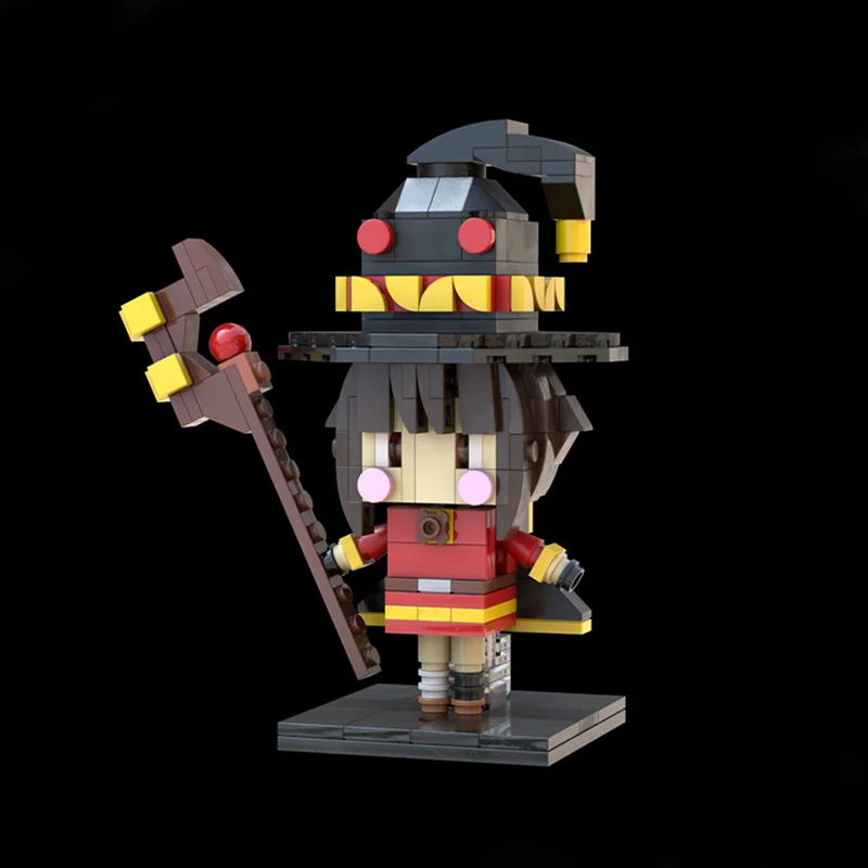 

270 шт. MOC Megumin-KonoSuba, строительные блоки, рождественский подарок, вечерние сувениры, сумка для подарков, вариант, вдохновляет неограниченное количество творчества