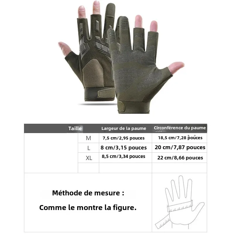 قفازات تكتيكية للنساء والرجال في الهواء الطلق تسلق الصخور إصبع تسرب التدريب المضادة للانزلاق حماية ركوب الدراجات قفازات تكتيكية #5