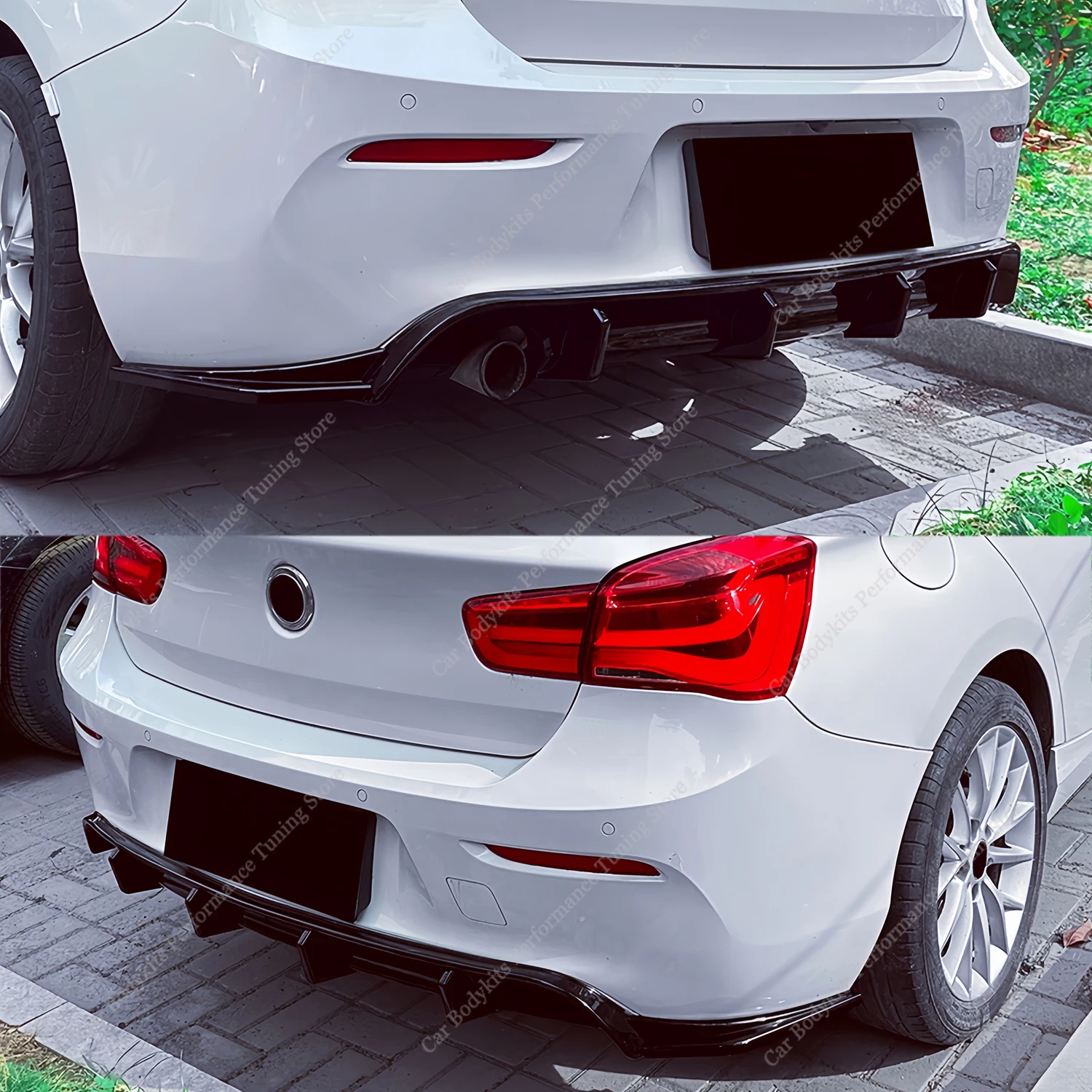 

Gloss Black Rear Diffuser Rear Splitter For Bmw F20 116d 116i 118d 118i Non-M Sport 2015-2019 Lci Rear Bumper Bodykits Tuning