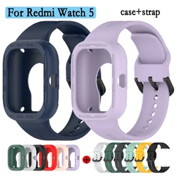Strap For Redmi Watch 5 High Quality Soft and Durable Silicone Wristband + Case For Redmi Watch 5 Decoration Shell