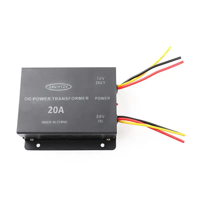 Car Power Supply Step-Down Transformer 24V To 12V Converter 10A 15A 20A 30A Output With Memory Power High To Low Inverter