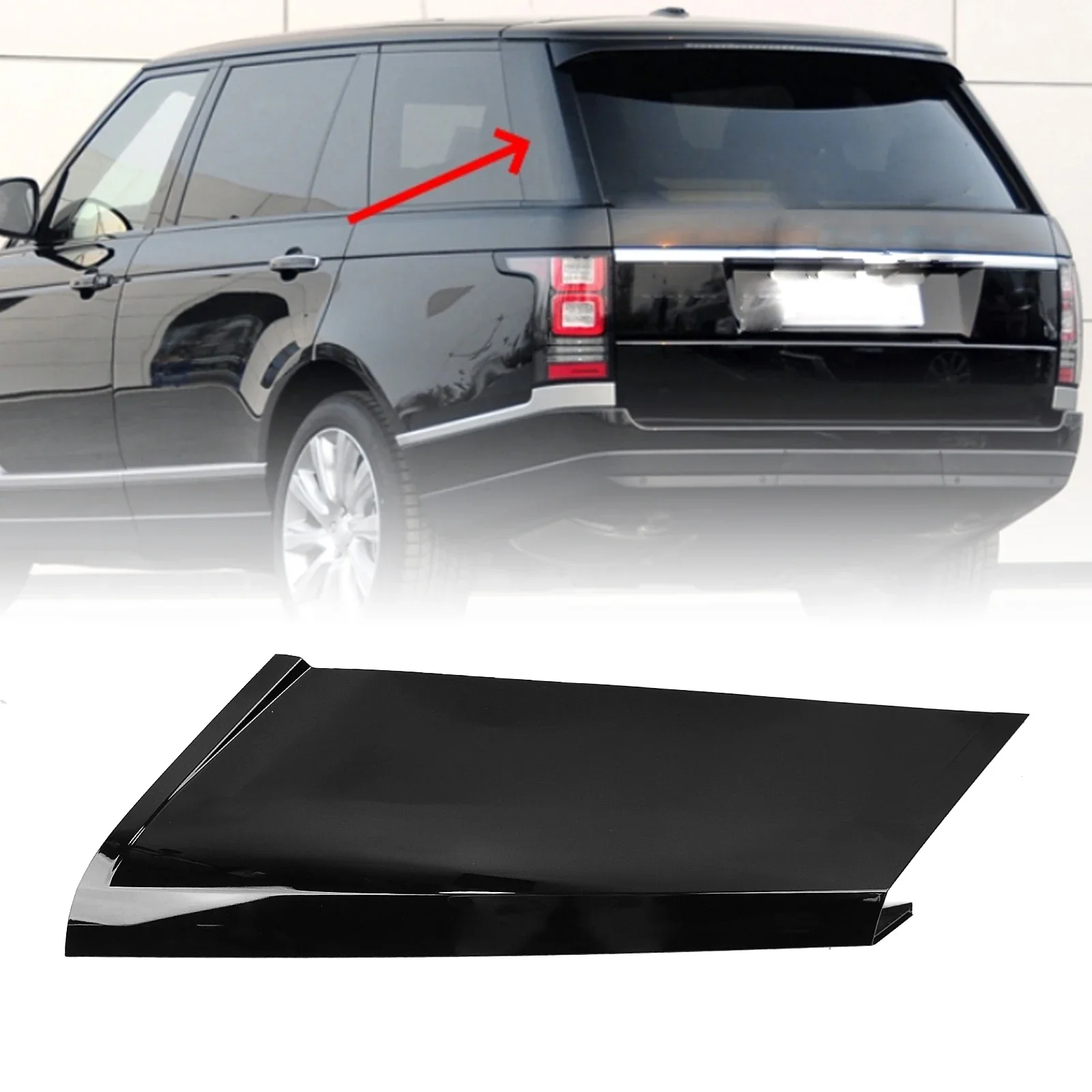Pop Rear Window Side D Pillar Cover Trim Windshield Molding Strip For Land Rover Range Rover 2013-2021