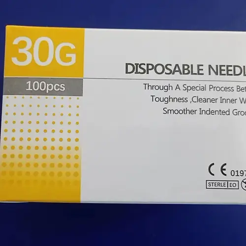Imagen 2 del producto 50/100/200 Uds 30G 4/13/25/38mm aguja pequeña superfina indolora 4mm 13mm 25mm 38mm agujas de herramienta para párpados de dientes ultrafinos