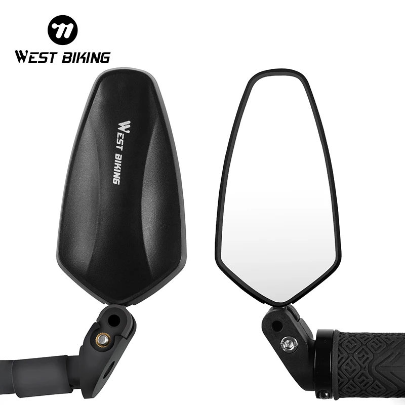 WEST BIKING Bike Handlebar Mirror Cycling Rear View Mirror 360 Degree Rotating Rearview Handlebar for Bicycle Mirror