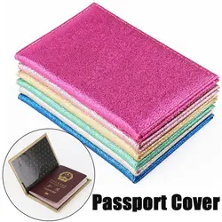 Cute Passport Protective Cover Simple Girl Women Leather Card Holder Travel Passport Case Travel Accessories