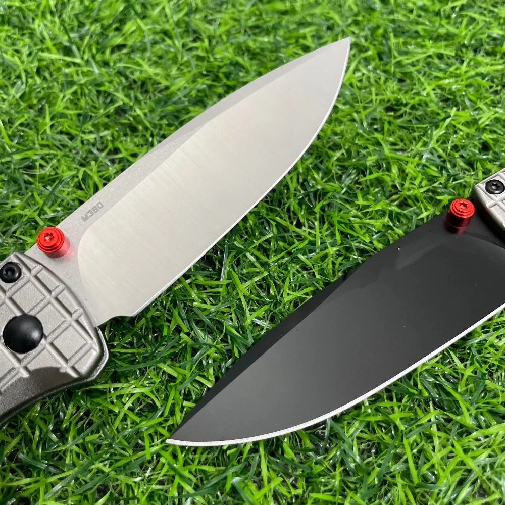 BM535 접이식 나이프 수류탄 질감 알루미늄 합금 손잡이 야외 캠핑 휴대용 날카로운 포켓 나이프