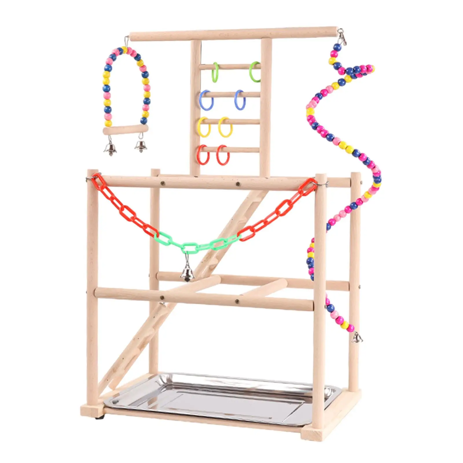 Bird Play Stand Portable Parrot Perches Bird Parrot Parakeet Toys Parrot Playground for Parakeets Lovebirds Macaw Training Toy