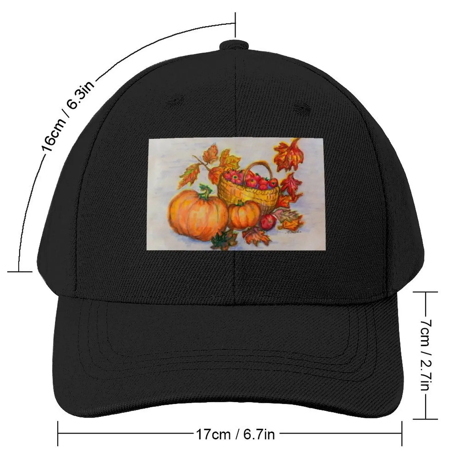 Pumpkins & Apples Baseball Cap Icon Military Cap Man foam party Hat Ladies Men's