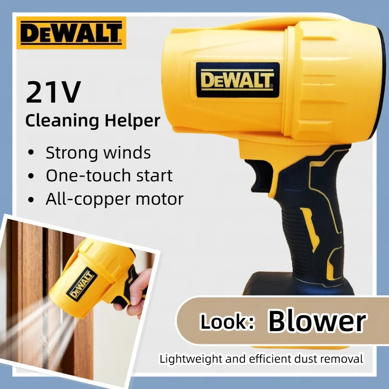 

Dewalt 30000RPM Air Blower Cordless Turbo Fan Handheld Violent Fan Dryer 20V Rechargeable Dust Blowing Tool（only machine）
