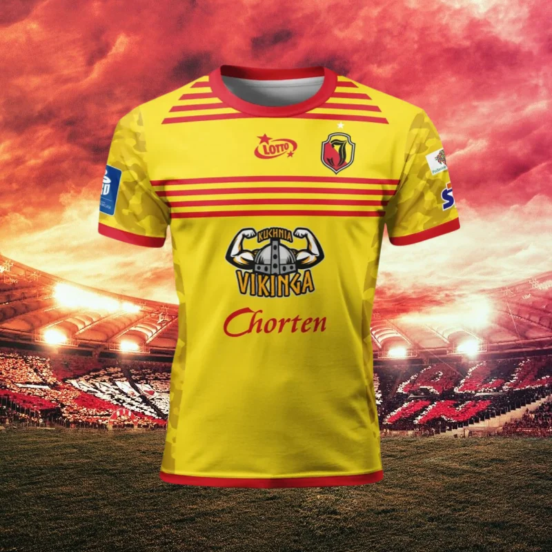

Summer Men's Jagiellonia Białystok Football Shirt Sportswear Outdoor Training Fast Drying Breathable Motorcycle Sports T-shirt