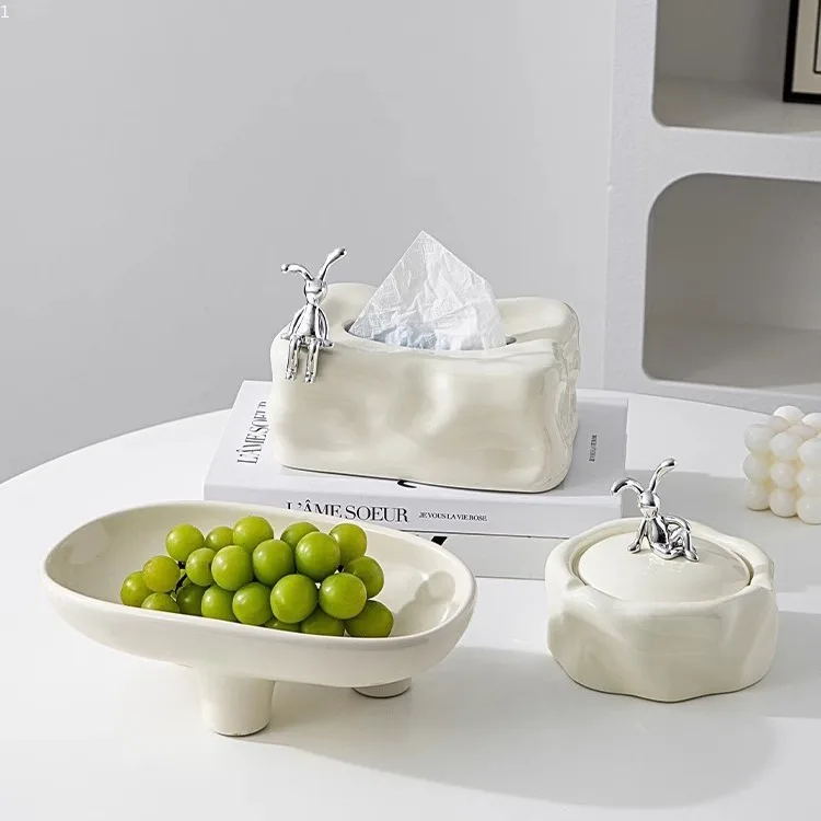 Creative Ice Tissue Box Storage Box  Living Room Home Decoration Napkin Glacier Paper Drawer Box