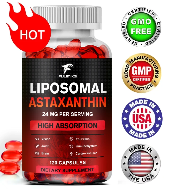 

Капсулы астаксантина — антиоксидант, поддерживает сердце, зрение и защита от слуха кожи, улучшает иммунитет