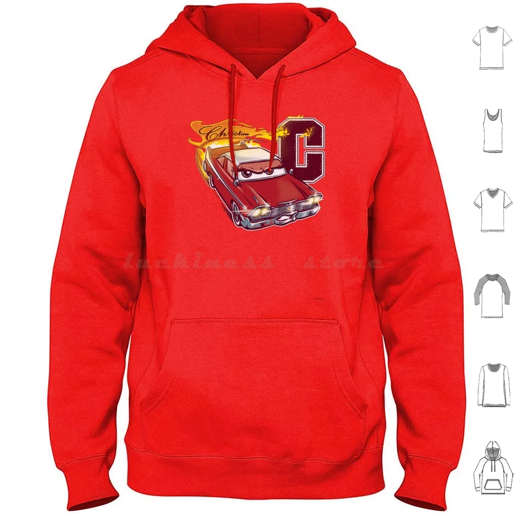 Fury And Fire Hoodies Long Sleeve Horror Movie Christine King Cars Pixar