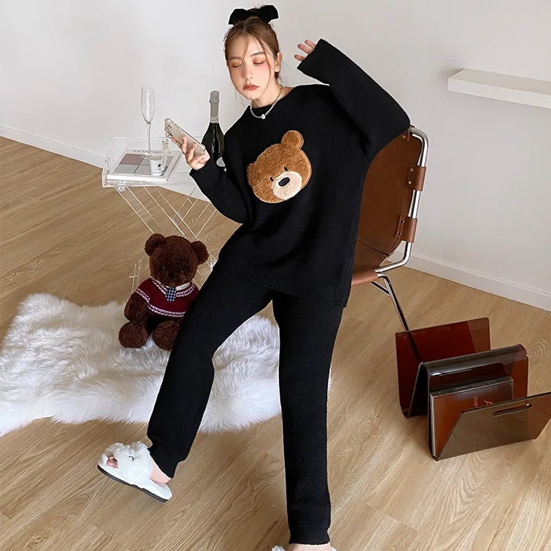 adorable-knitted-f-fce-thiened-spwear-women's-anti-aging-college-sle-home-clothes-outdoor-wearable-sweet-sle