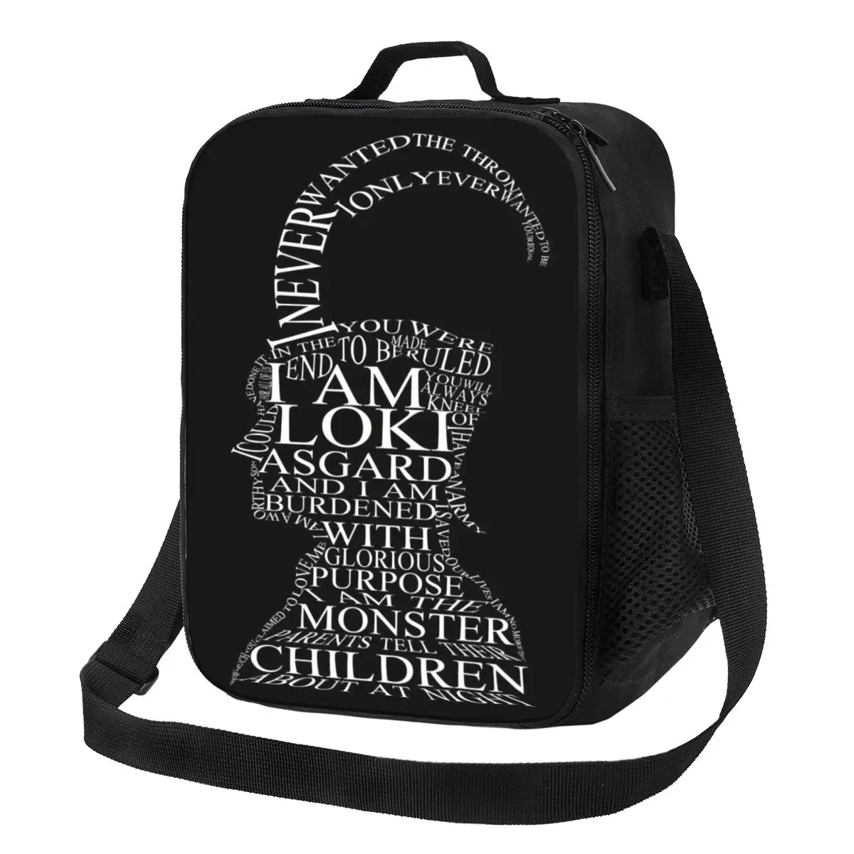 

Custom Loki Movie Lunch Bag Women Cooler Warm Insulated Lunch Box for Kids School