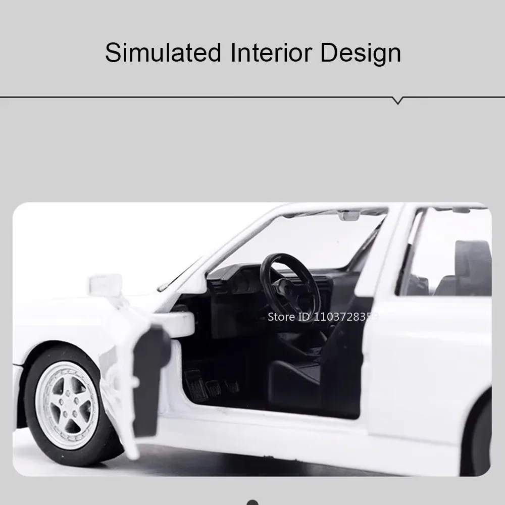 รถของเล่น BMW M3 รุ่นปี 1987 อัตราส่วน 1:36 ผลิตจากโลหะผสม แบบหล่อขึ้นรูป M4 CSL รถมินิ ประตูเปิดได้ ล้อแบบดึงกลับ ยางแบบยาง ของตกแต่ง ยานพาหนะ ของขวัญสำหรับเด็ก