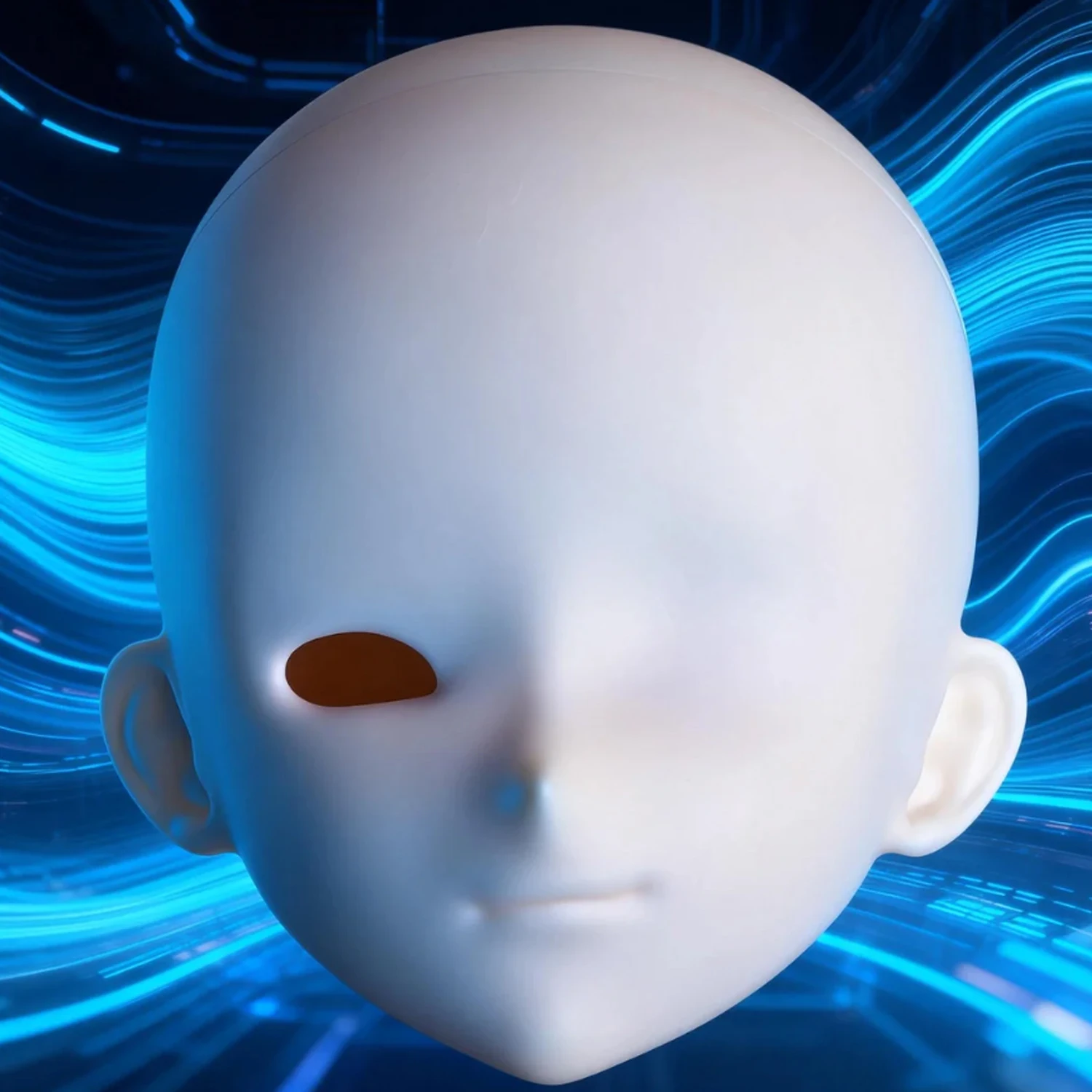 

1/4 BJD Doll Head No Makeup Resin Material DIY Doll Accessories Wink Boy Doll Head No Makeup