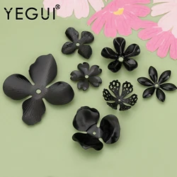 YEGUI M715H,jewelry accessories,diy jewelry,nickel free,black plated,copper,diy flower accessories,jewelry making,one pack