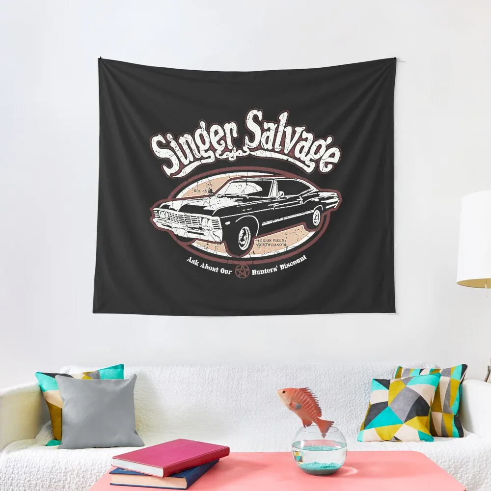 

Supernatural Impala Singer Salvage SPN T-Shirt Tapestry Decorative Wall Decoration Bedroom Mushroom Tapestry