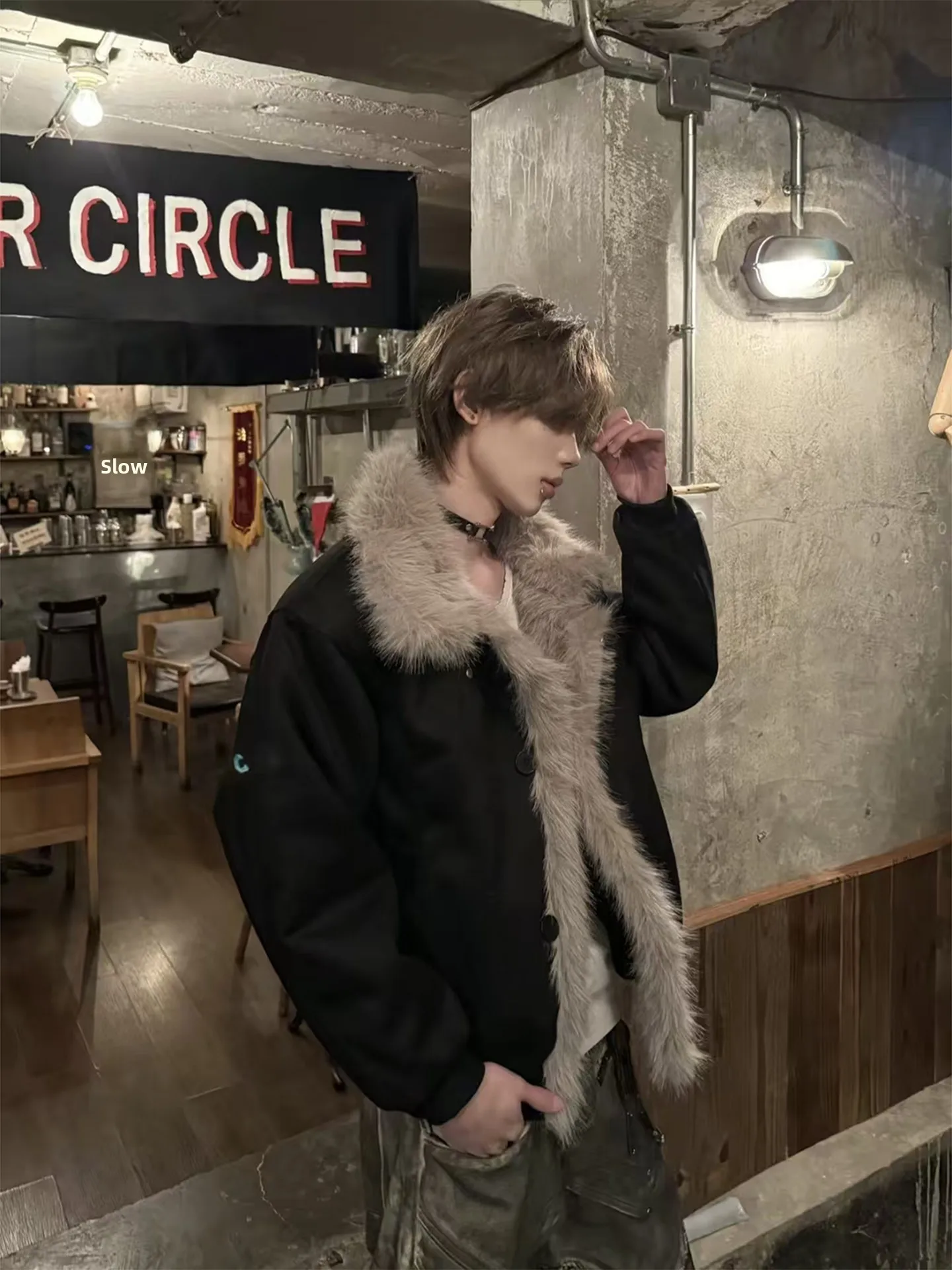 

Мужская зимняя теплая куртка Bla Deconstructed Mountain Eagle из утолщенного хлопка, молодежная модная верхняя одежда Cleanfit на молнии