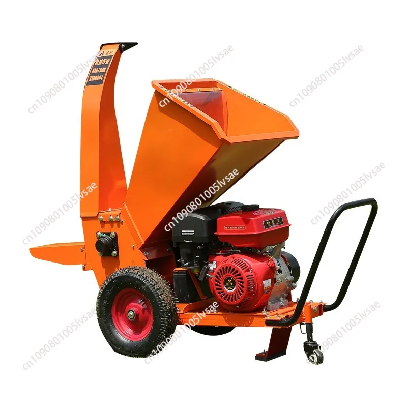 Agricultural garden branch crusher, wood straw branches, household mobile multi-functional motor diesel gasoline broken branches