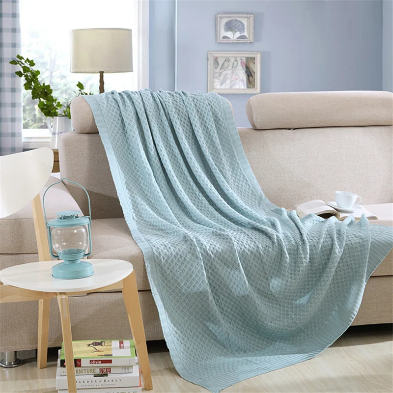 

Blankets for Sofa Bed Decoration Modern Minimalist Style Solid Color Plaid Knitted Cover Blanket 120x180cm