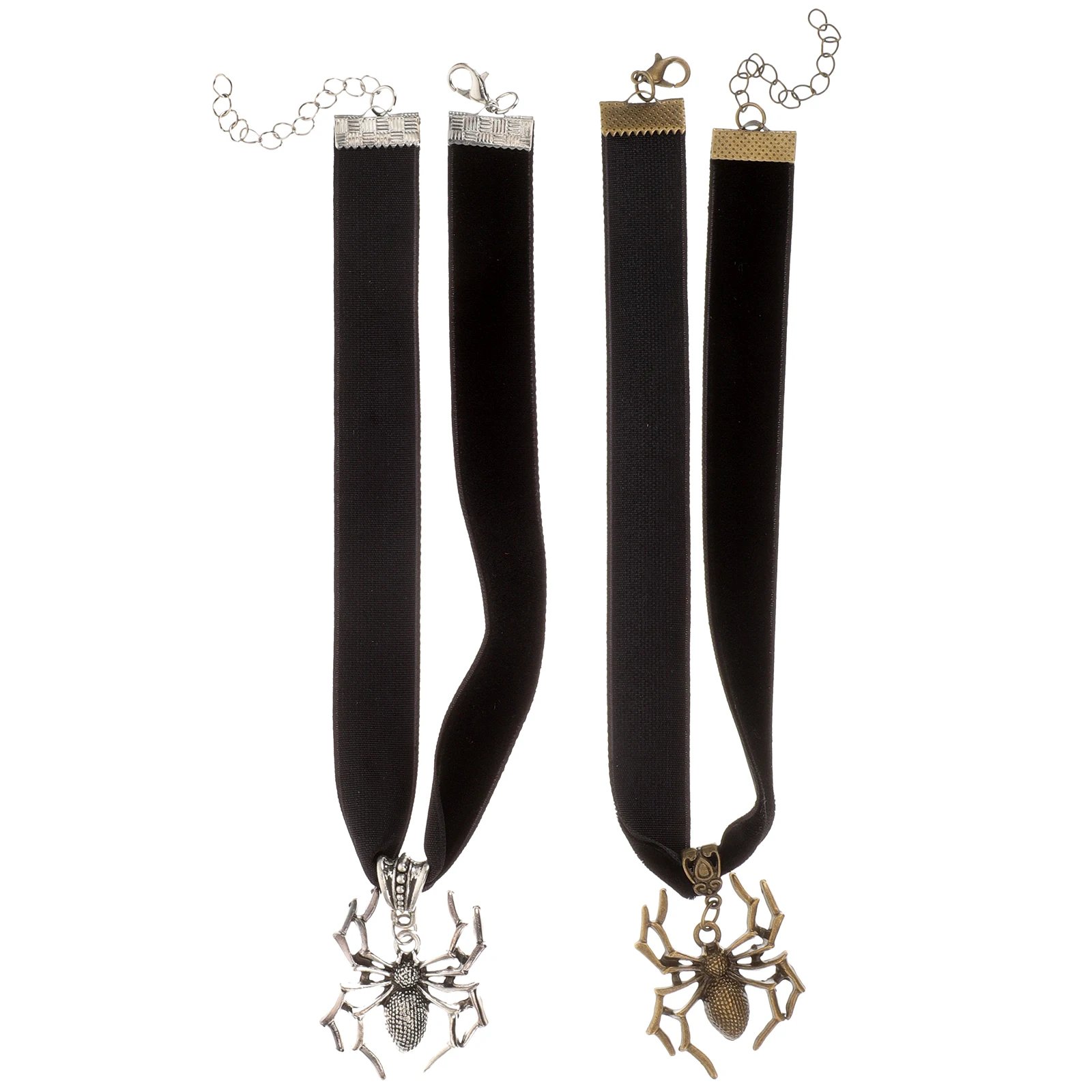 

2pcs Gothic Choker Necklace Halloween Spider Pendant For Women Punk Party Festival Masquerade Cosplay Costume Decorative Gift