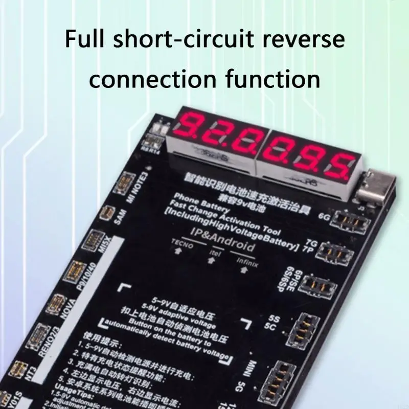 462D Universal C923 Battery Charging Activation Board For iP5-15 Androids Type Phones Devices With Real Time Monitoring
