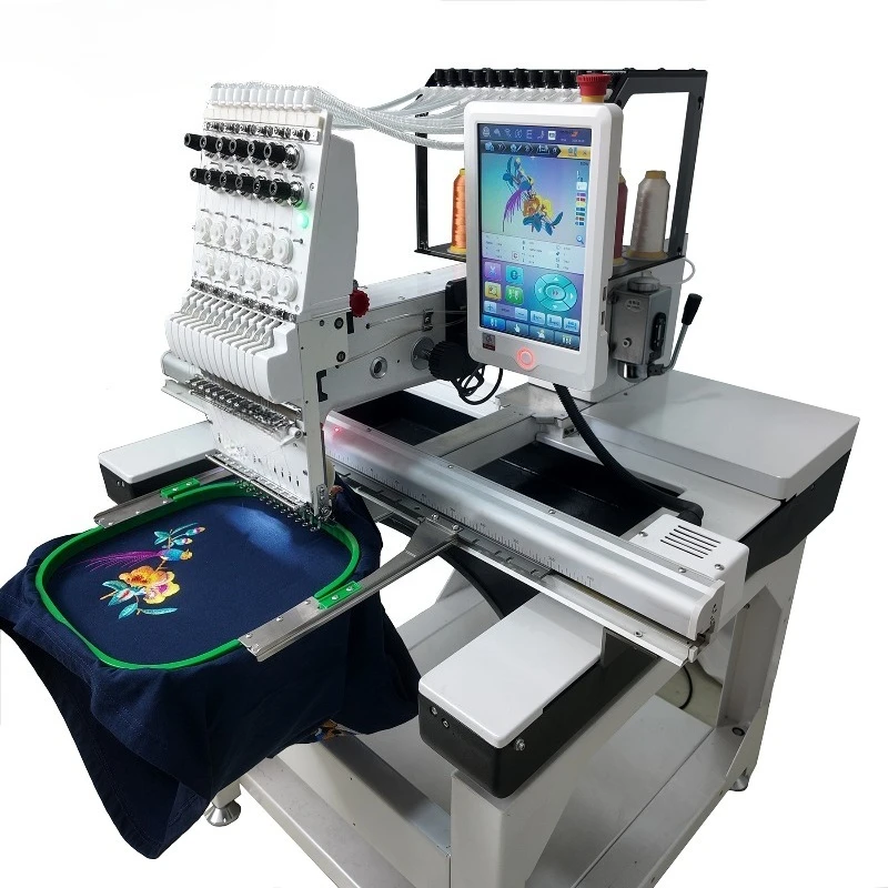 Customized Industrial Automatic 500*800mm 1501 Cap Embroidery Machine 1 Head Dahao Computerized For Clothes
