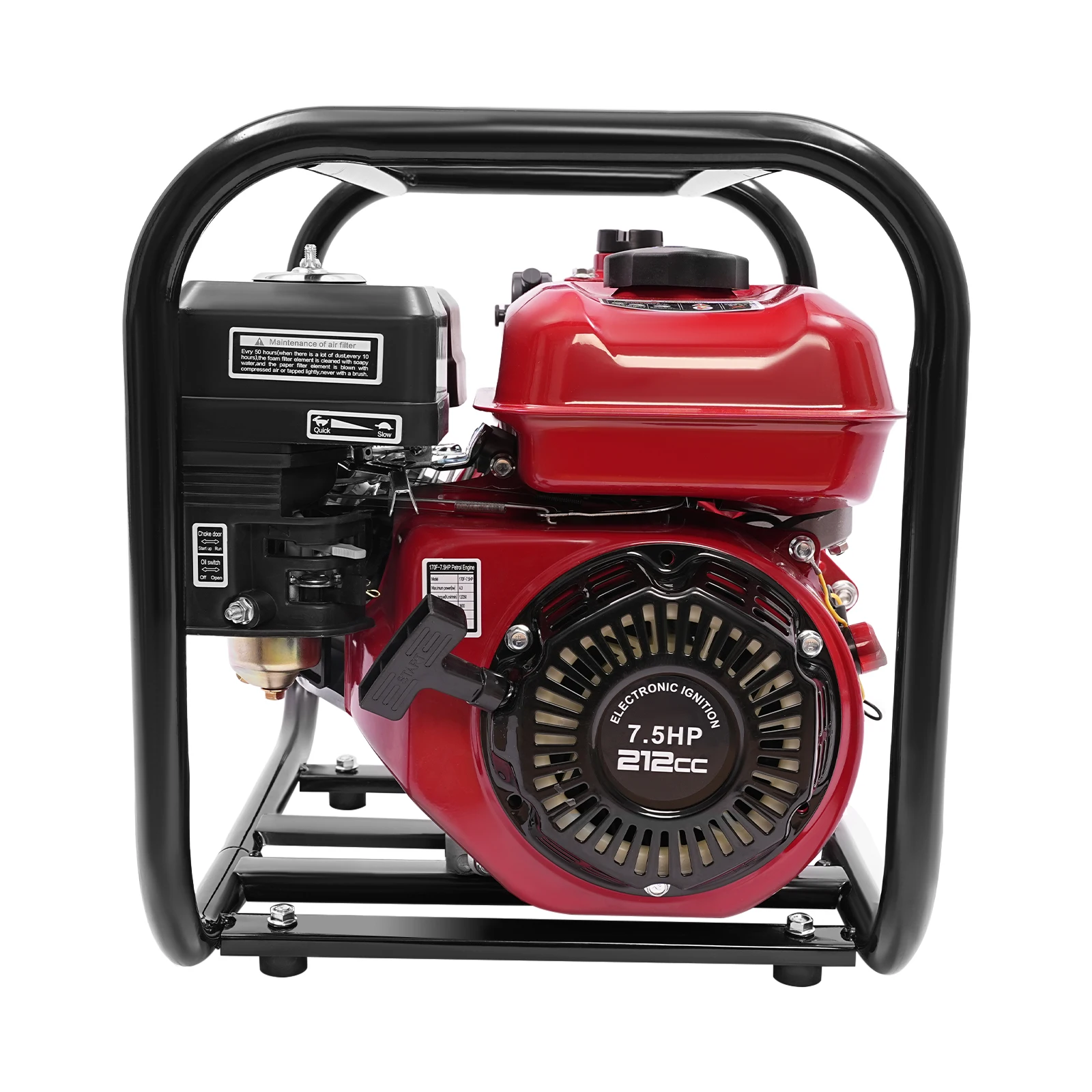 

4KW 7.5HP 4 Stroke Gasoline Engine Water Pump 212cc Gas-powered Tool With 7.5m Pipe