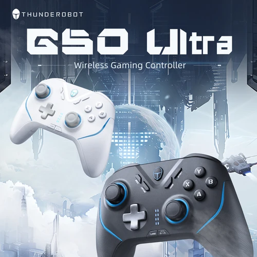 THUNDEROBOT G50 Ultra Control Gamer Inalámbrico Ultra Tri-Mode con Sensor Hall Effect - Compatible con Nintendo Switch y PC, Mando para Juegos Recargable