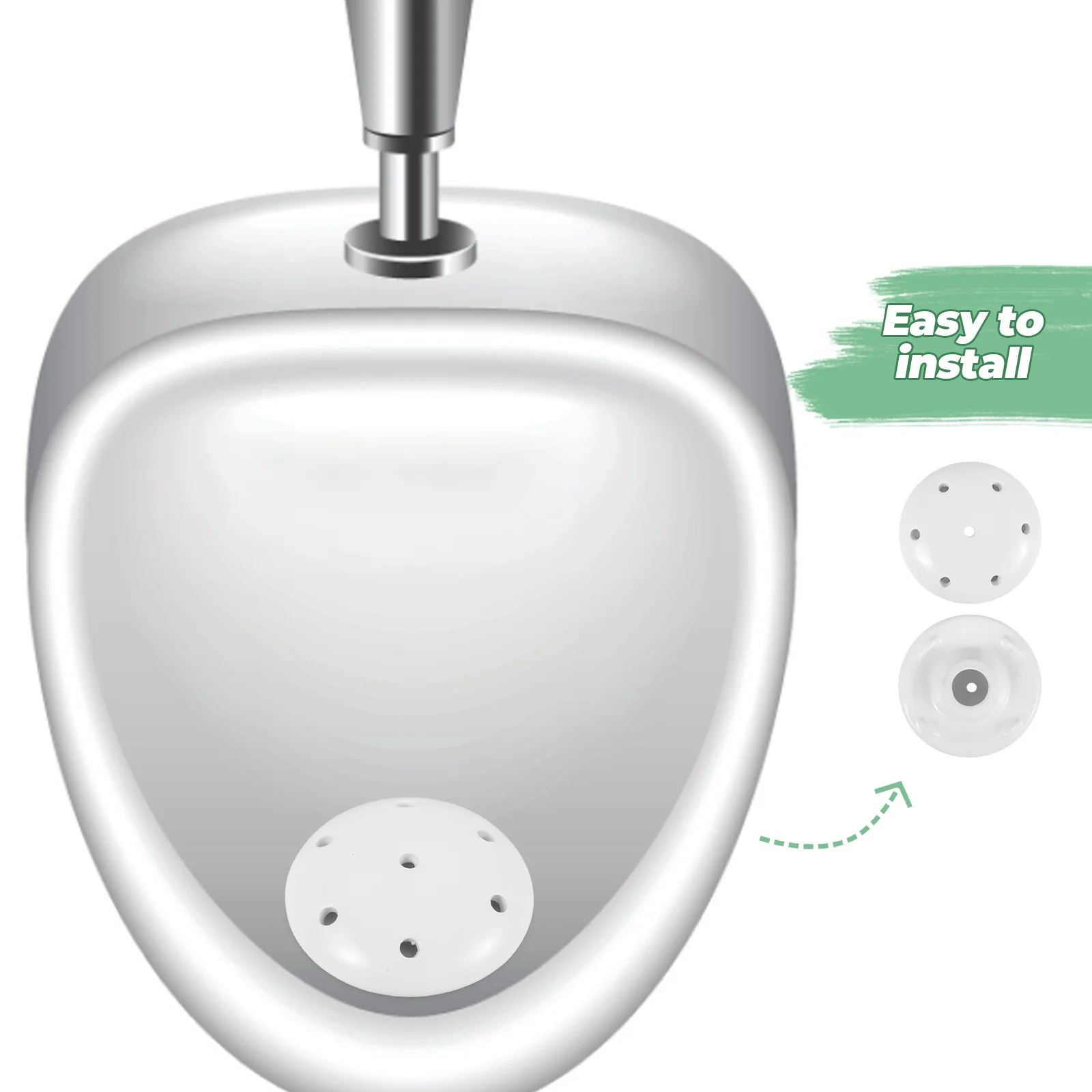 

Ceramic Urinal Strainer Stopper for Odor Reduction Smooth Surface Easy Clean Universal Fit Bathroom Toilet Drain Filter