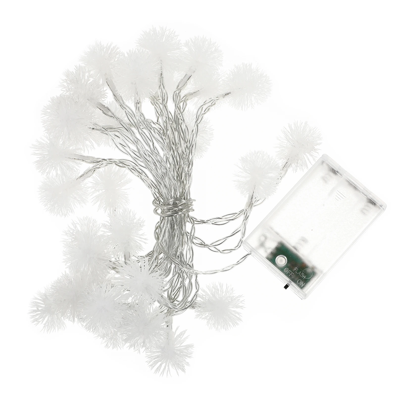 1Pcs LED Snowflake Ball String Lamp Unique Modeling Design for Festive Decor Creative Home Party Atmosphere Lighting Fixture