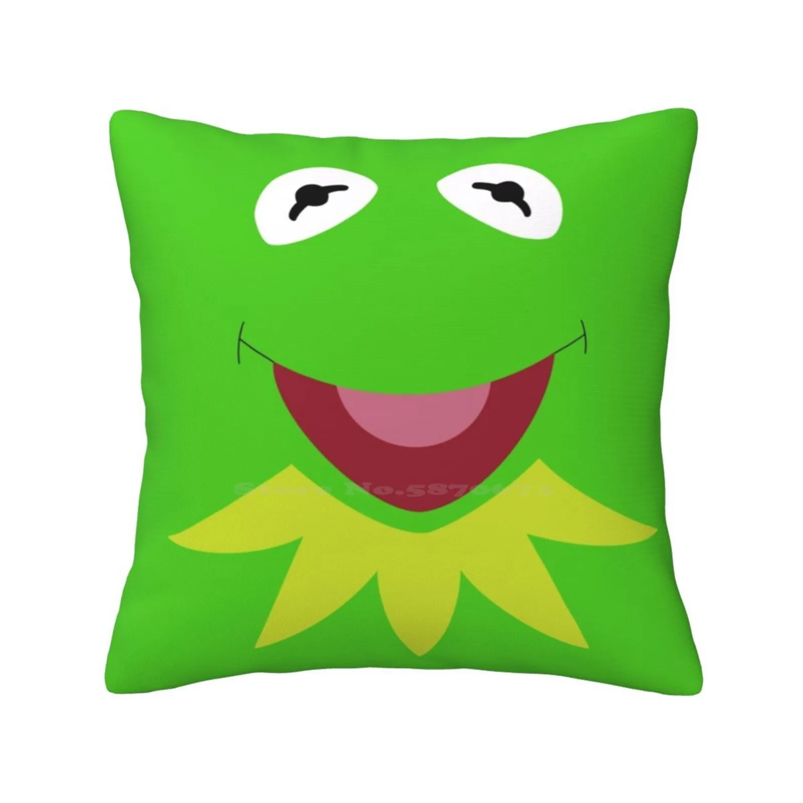 Fashion Sofa Throw Pillow Cover Pillowcase The Frog The Show Puppet Cartoon Cute Geek Nerd Film Movie Jim Henson Amphibian