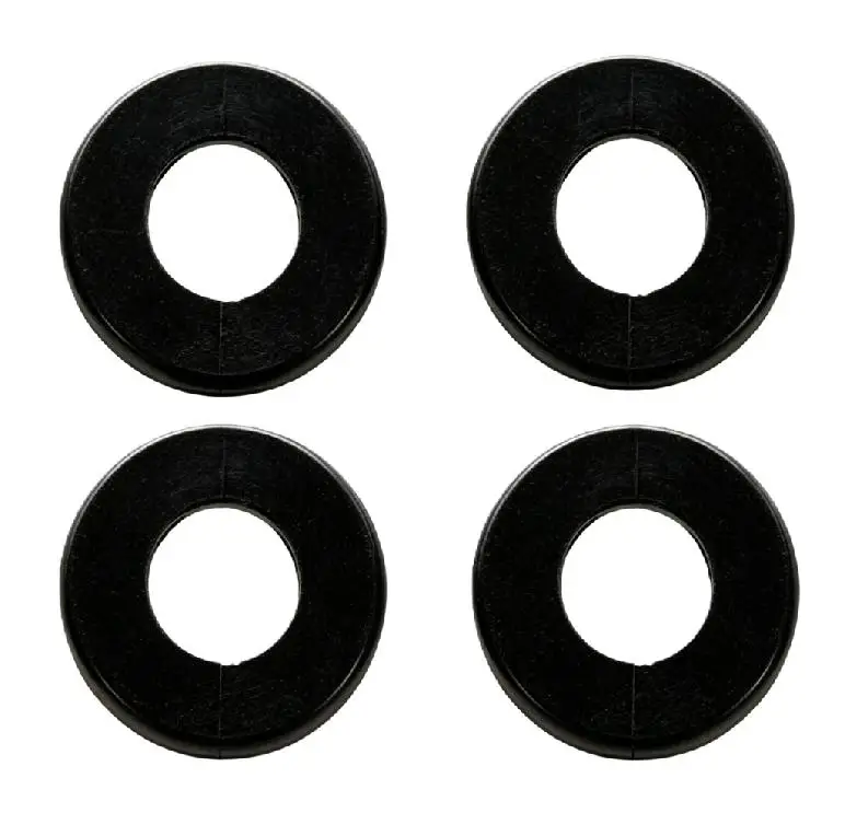 ABS Decorative Wall Hole Cover Set of 4 for Neatly Concealing 1/2 Inch OD Pipes Around For Kitchen Toilet and Bathroom Fixtures