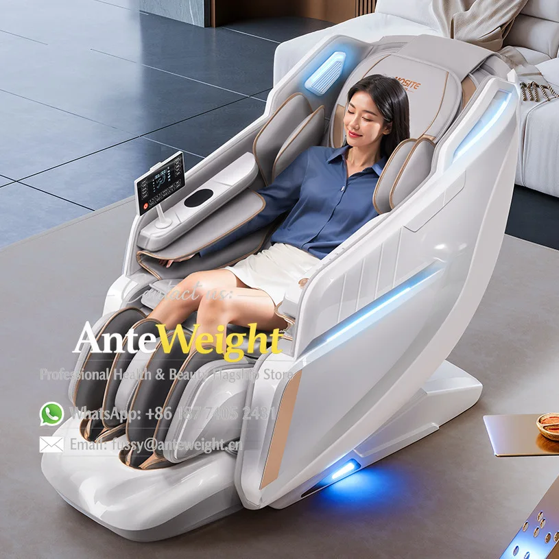 4D Air Suspension Airbag Massage Chair, Space Capsule Full Body Auto | Smart Multi-Function High-End Home Recliner