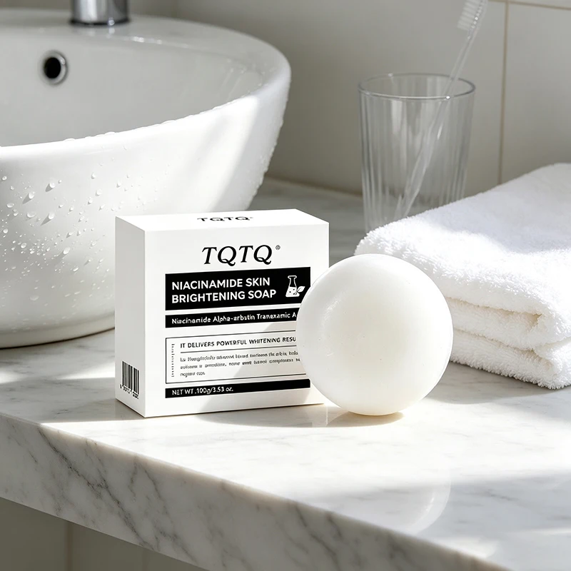 Gentle Niacinamide Coconut Oil Cleansing Soap 100ml Handmade Soap Improve Dullness Skin Tone Unisex Deeply Cleanse Exfoliate